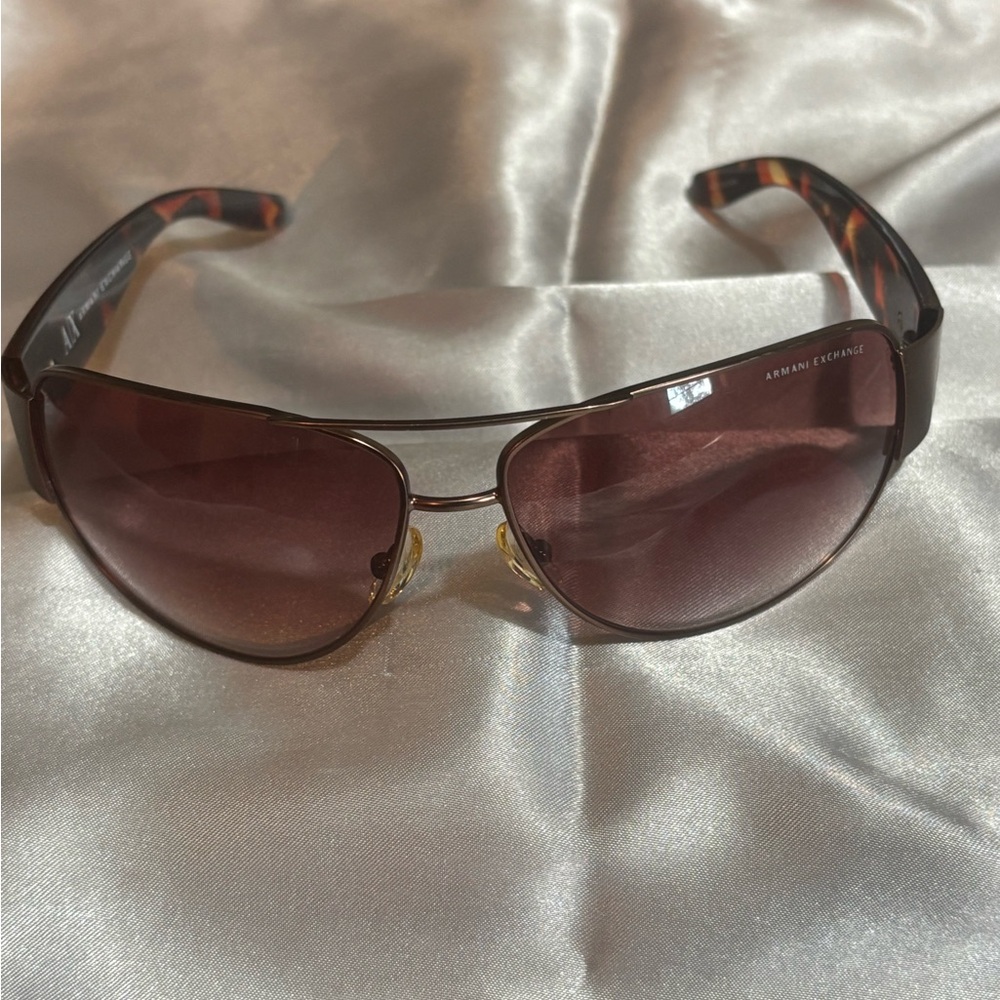 Armani Exchange AX045/S Bronze Gradient Aviator Sunglasses
